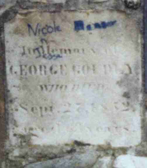 George Goudey Headstone